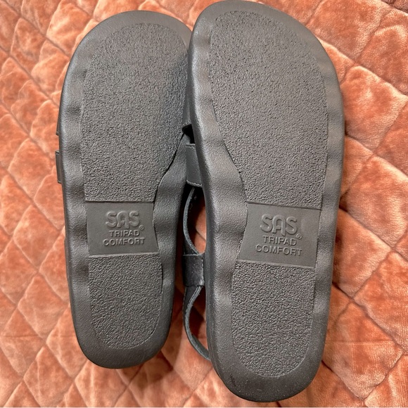 NWT Sas Huggy Black Leather Sandals - Picture 8 of 9